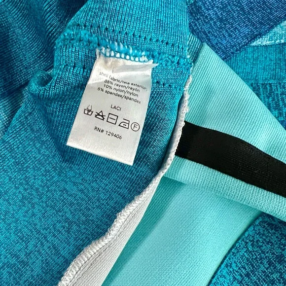 VENUS Teal and Black Striped Bandage Midi Dress - Picture 12 of 13